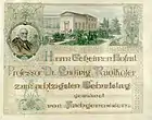 Schmuckblatt aus einem Fotoalbum für den Botaniker Ludwig Radlkofer anlässlich dessen 80. Geburtstags (1909)