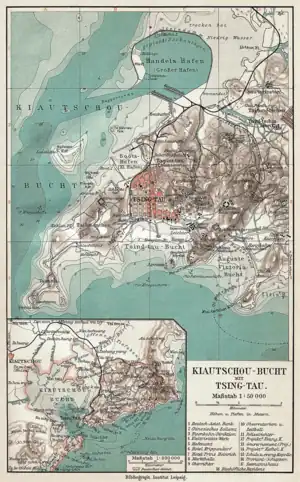 Lage Deutsches Pachtgebiet Kiautschou