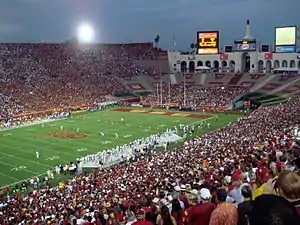 Spiel der USC Trojans gegen die Idaho Vandals (38:10) am 1. September 2007