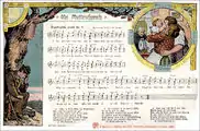9 – Mei Mutt’rschproch (1907).Zeichnung von H. Unger, Leipzig. Otto peuschel links sitzend selbst abgebildet.
