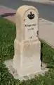 Ganzmeilenstein an der B 283, Richtung Klingenthal