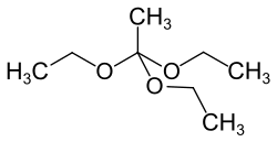 Strukturformel von Orthoessigsäuretriethylester