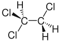 Struktur von 1,1,2-Trichlorethan