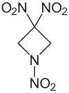 Strukturformel von 1,1,3-Trinitroazetidin