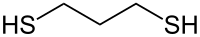 Strukturformel von 1,3-Propandithiol