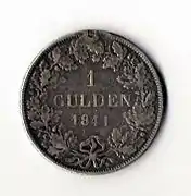 1 Gulden (1841), vorne