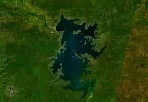 Satellitenbild des Manantali-Sees