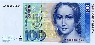 Vierte Serie „BBk III“ (1990–2001)Komponistin und Pianistin Clara Schumann