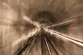 Blick in den Tunnel zwischen den Stationen Eiger­wand und Eismeer