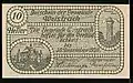 Notgeld der GM Weistrach (Rückseite) aus dem Jahre 1920 mit einer Zeichnung der Kaiserin-Elisabethwarte vom Plattenberg