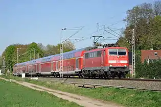 Wupper-Express bei Geilenkirchen-Süggerath mit Baureihe 111, 2014