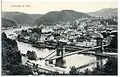 Historische Ansicht (1910) mit Blick über die Kaiserin-Elisabeth-Brücke zum Quaderberg