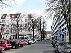 Bornstraße, rechts das Forum Steglitz