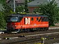 Die modernisierte 121 041 2014 im Bahnhof Děčín