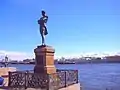Krusenstern-Denkmal (1873, I. Monighetti), Leutnant-Schmidt-Nabereschnaja, St. Petersburg
