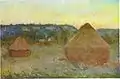 Claude Monet: Getreideschober an einem Herbstabend, 1890/91.