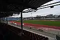 Blick von der Haupttribüne auf die benachbarte Brita-Arena (2013)