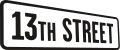 Logo von 13th Street bis März 2011
