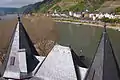 Blick von der Burg Pfalzgrafenstein auf Kaub