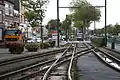 Streckentrennung an der Station Croisé Laroche