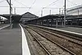 Bahnsteige südlich der Halle