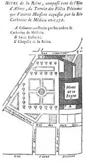 Hôtel de la Reine, 1572