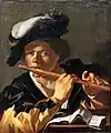 Dirck van Baburen:Flötenspieler