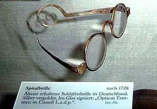 'Scarlett-type Spectacles'Opticus Temmen in Cassel / Deutschland, um 1730