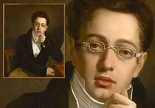 „Schubert-Brille“ Der junge Schubert, Anfang des 19. Jahrhundert, K-Steg