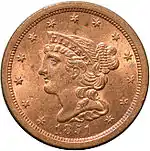 1/2 Cent, Vorderseite