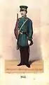 1857 getragene Uniform der Privilegierten Schützengesellschaft