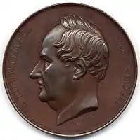 Léopold Wiener, 1859, Medaille auf General Jean Chapelié.