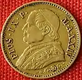 Revers der 10 Lire-Münze