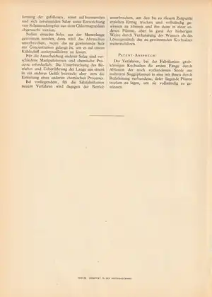 Patentschrift No. 31781 des Kaiserlichen Patentamts, Brandes in Salzuflen (Lippe): „Verfahren zur Gewinnung grobkörnigen Kochsalzes.“