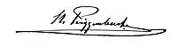 Unterschrift von Niklaus Riggenbach (1817–1899)