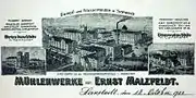Die Mühle Malzfeld, Ansichtskarte von 1908