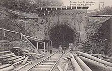 Der Rehbergtunnel im Jahr 1909