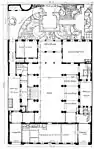 Grundriss des Erdgeschosses und des Hofbereiches