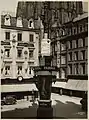 Wallrafplatz mit Werbesäule von „Farina gegenüber“ 1925...