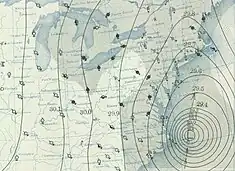 Wetterkarte vom 21. September 1938