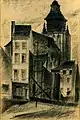 Léon van Dievoet, Kapellenkirche mit Häusern in der Rue des Alexiens (1941)