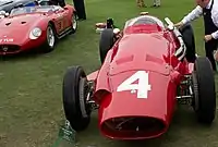Der Maserati 250F mit dem Ottorino Volonterio 1956 am Start war
