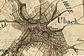 Übach auf der Tranchotkarte1805/1807