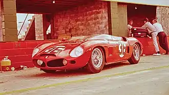 Der Ferrari Dino 248 SP von Peter Ryan beim 12-Stunden-Rennen von Sebring 1962