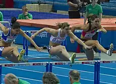 Lucie Škrobáková (Mitte) erreichte als Vierte ihres Halbfinallaufs nicht das Finale