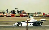 Loris Kessel im Brabham BT44B bei der BRDC International Trophy 1976