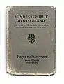 Bundesdeutscher Personalausweis, Ausgabezeitraum: Ende 1960er-Jahrebis 31. März 1987