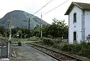 Bahnübergang bei Lurbe-Saint-Christau (1988)