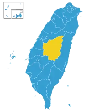 Mehrheiten in den Städten und Landkreisen:﻿Relative oder absolute Mehrheit für Lee Teng-hui/Lien Chan﻿Relative Mehrheit für Lin Yang-kang/Hau Pei-tsun