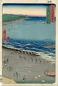 19: Provinz KazusaYasashigaura tōrina Kujūkuri(矢さしか浦 通名 九十九里)